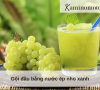 Gội đầu bằng nước ép nho xanh
