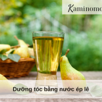 Dưỡng tóc bằng nước ép lê