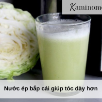 Nước ép bắp cải giúp tóc dày hơn