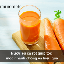 Nước ép cà rốt giúp tóc mọc nhanh chóng và hiệu quả