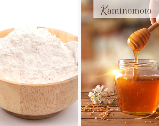 Bột gạo và mật ong