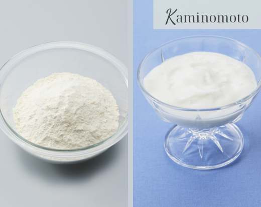 Bột gạo và sữa chua