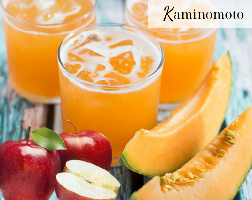 Nước ép dưa lưới và táo 