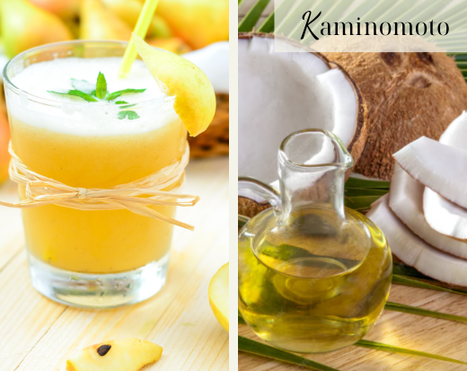 Nước ép lê và dầu dừa